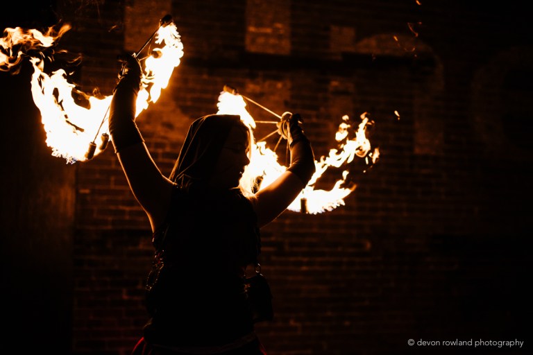 Plurkey Roast Fire Show - Devon Rowland Photography
